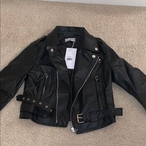 Lioness Led Zeppelin black leather jacket NWT
